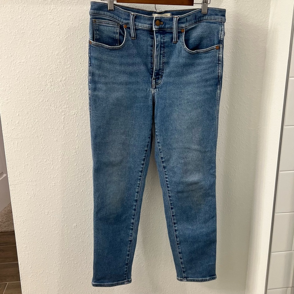 Madewell women’s stovepipe Jeans in Light Blue 30